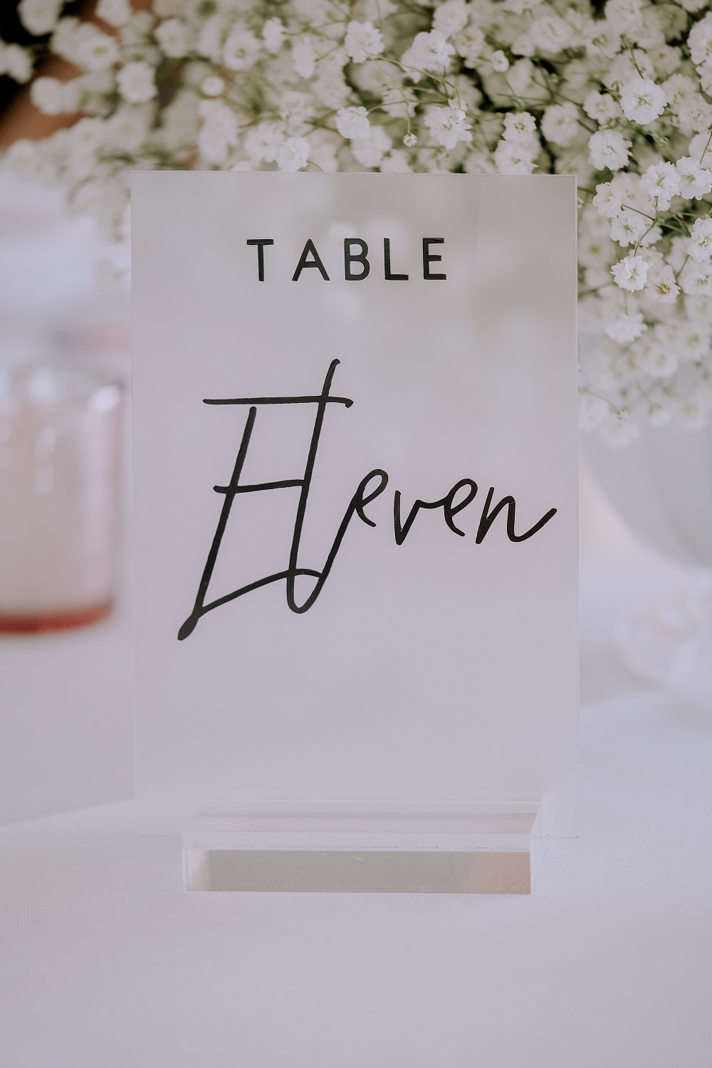 wedding reception table number styling