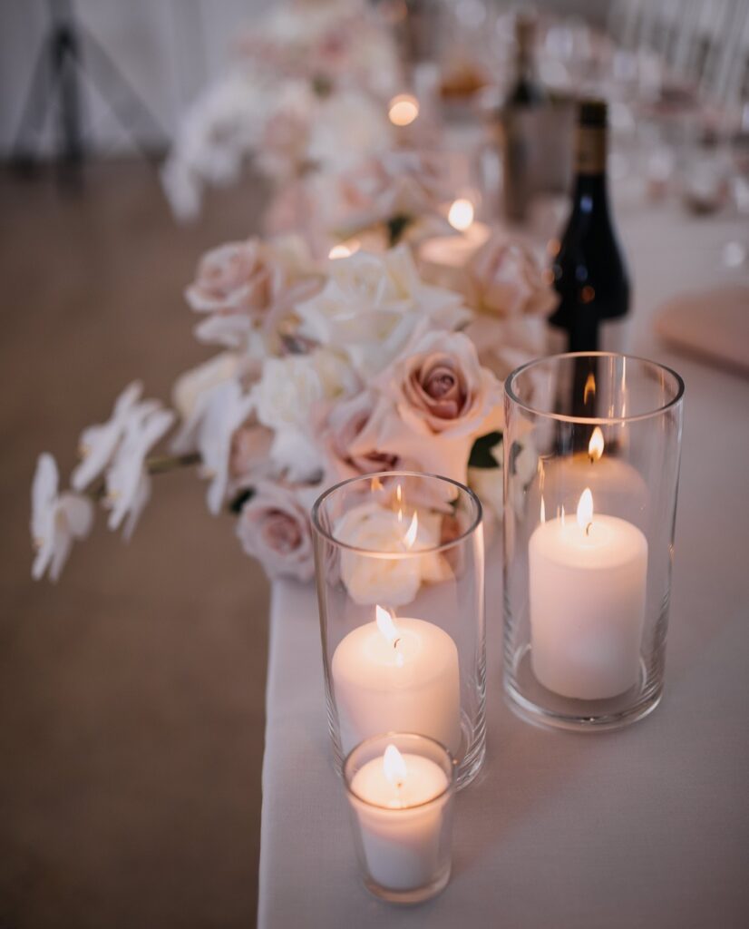 reception candles