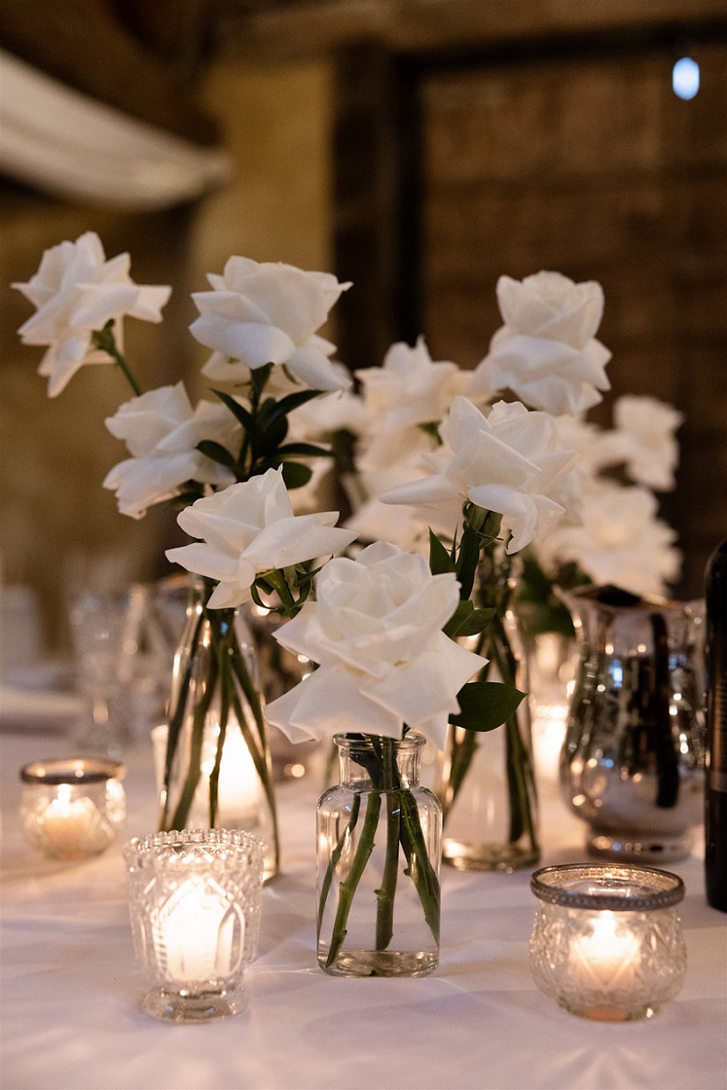 wedding reception flowers and styling
