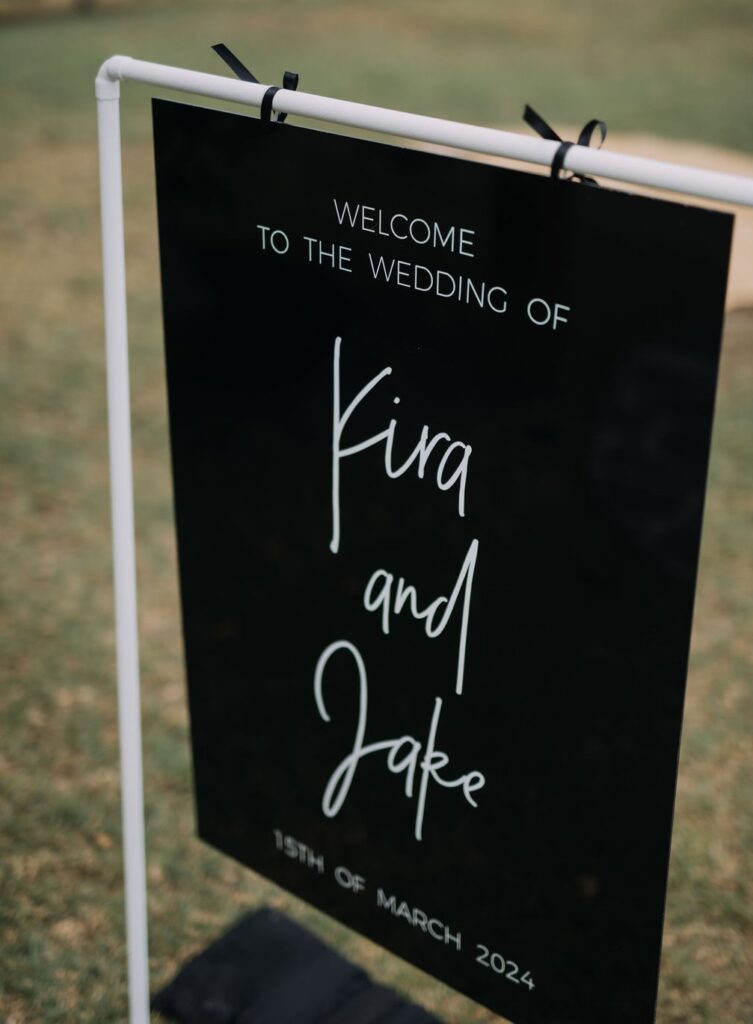 Wedding welcome signs
