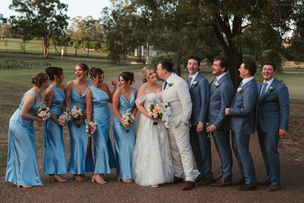 Wedding party bouquets